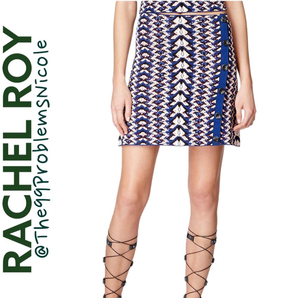 Rachel Roy Geo Print Knit Skirt
